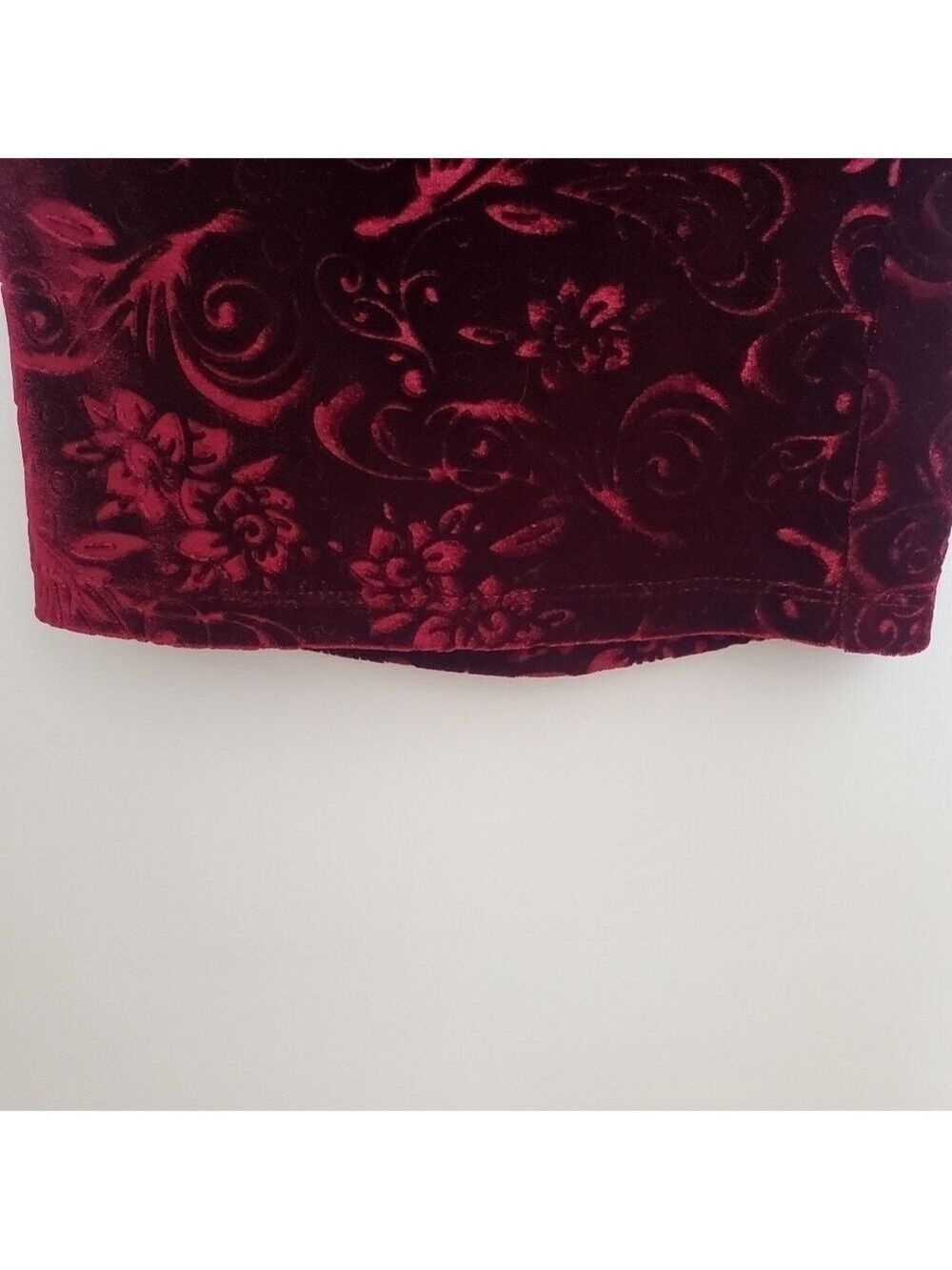MARC NEW YORK ANDREW MARC BURGUNDY VELOUR PANTS PULLON WOMENS (XL) - Picture 6 of 11